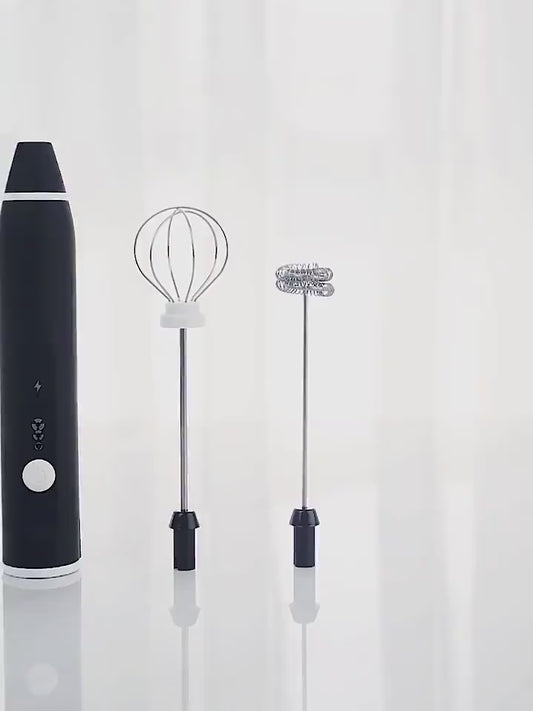Electric Milk Frother/Whisk for Latte, Cappuccino, Flat White, Hot Chocolate